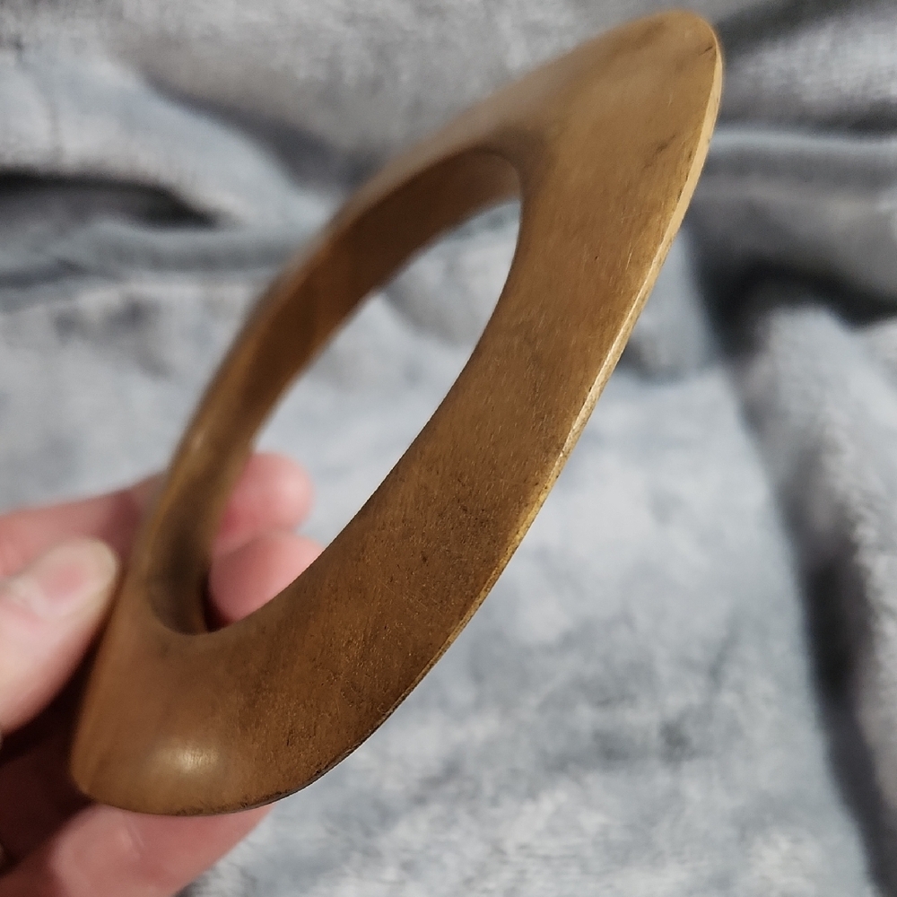 Vintage Wooden Bangle Bracelet